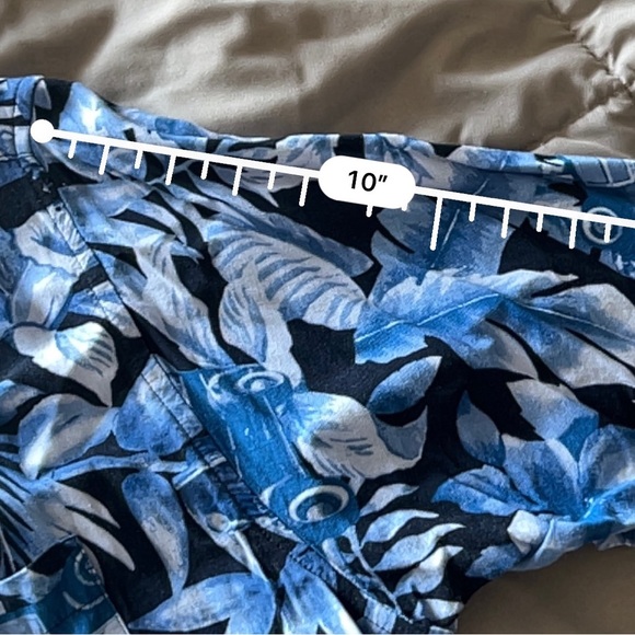 Large Panama Jack blue Hawaiian Woodie short sleeve button down - Picture 4 of 5